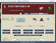Tablet Screenshot of electronique-3d.fr